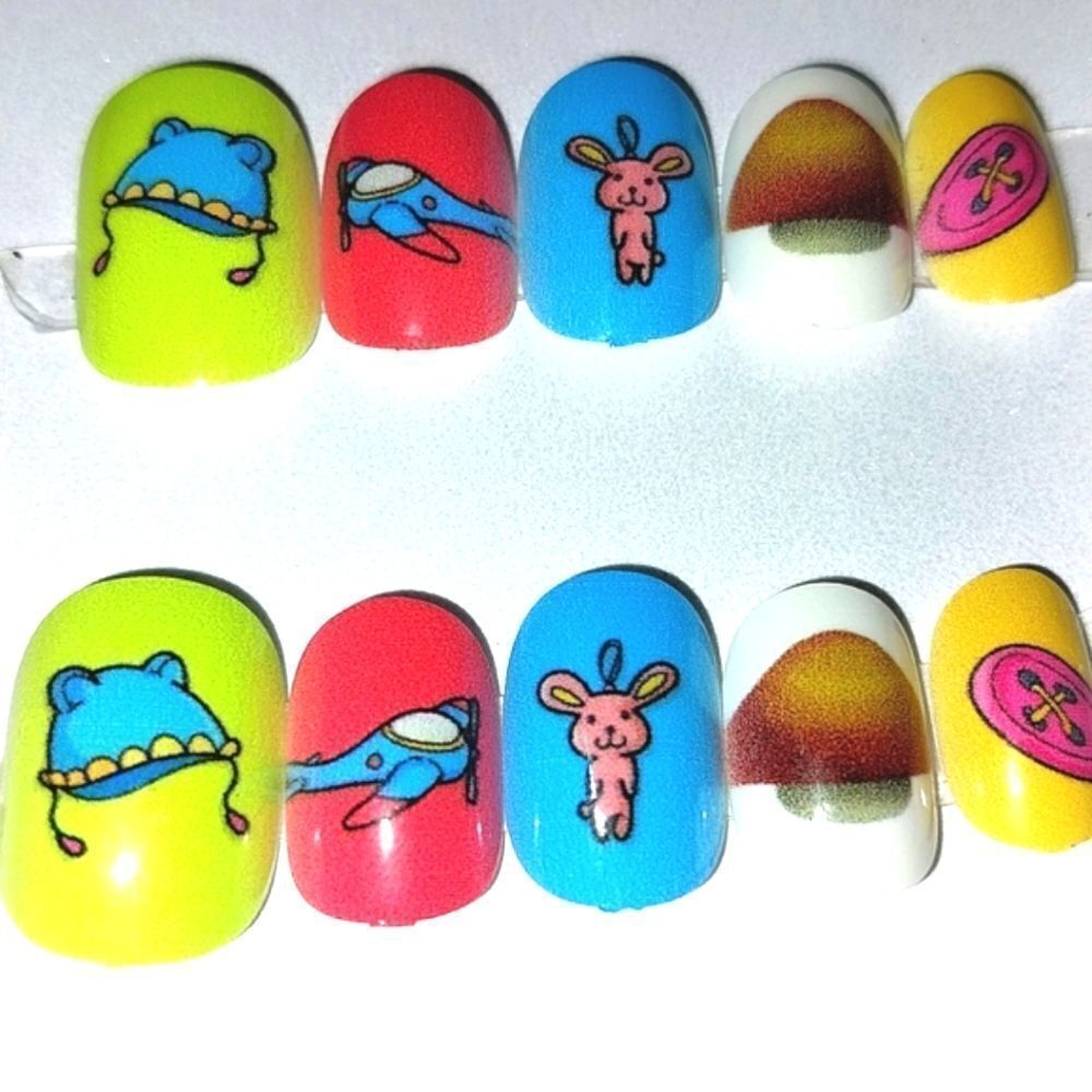Kids custom 10pc  press on nails for girls and teens